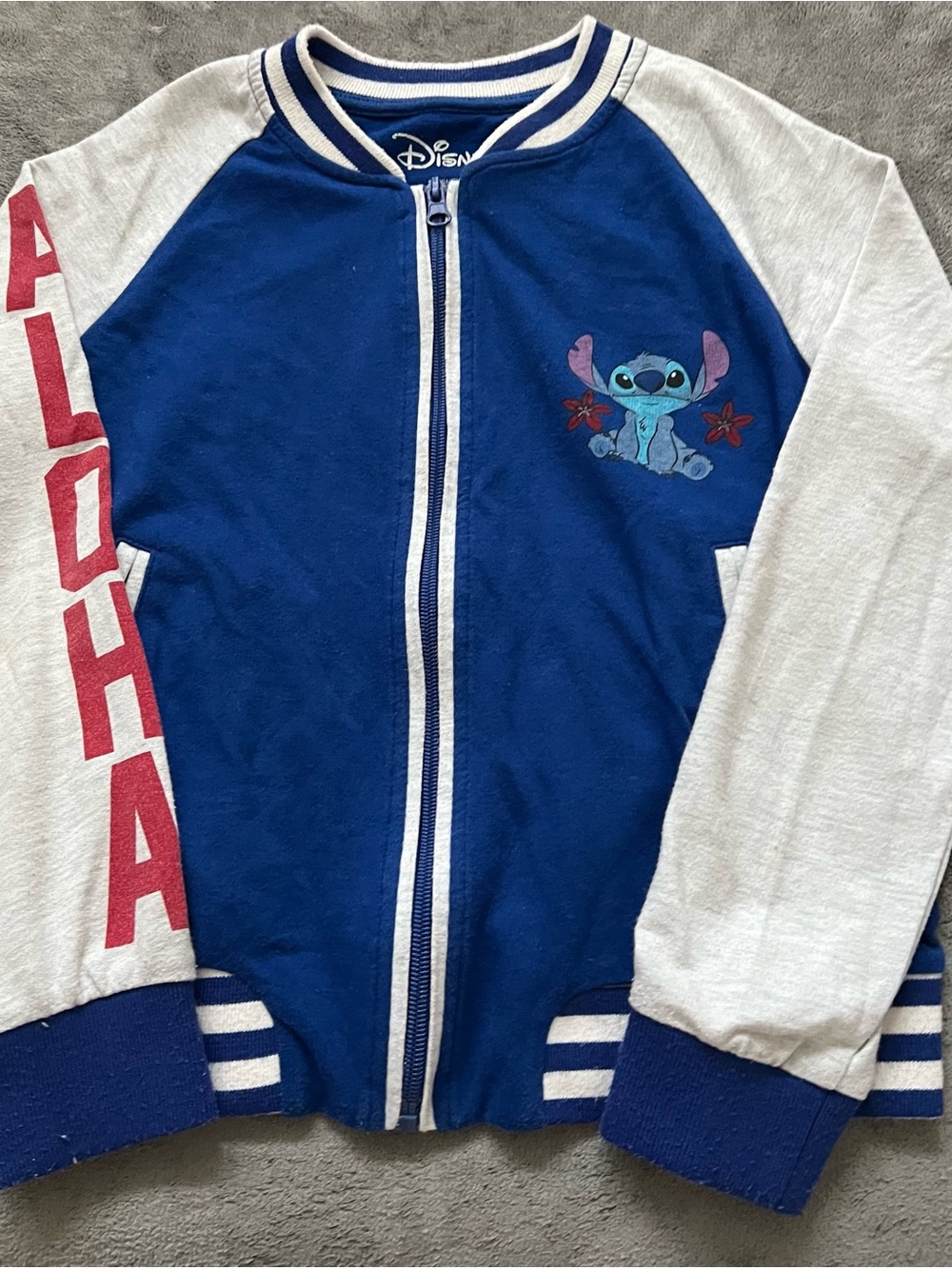 Disney Stitch Aloha Lightweight Jacket - Blue, White & Red
